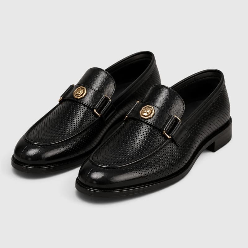 Logan Perforated Slip-On Loafers_1
