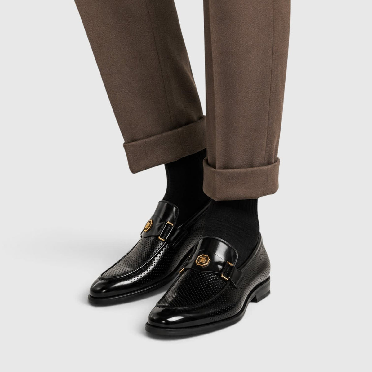 Logan Perforated Slip-On Loafers_4