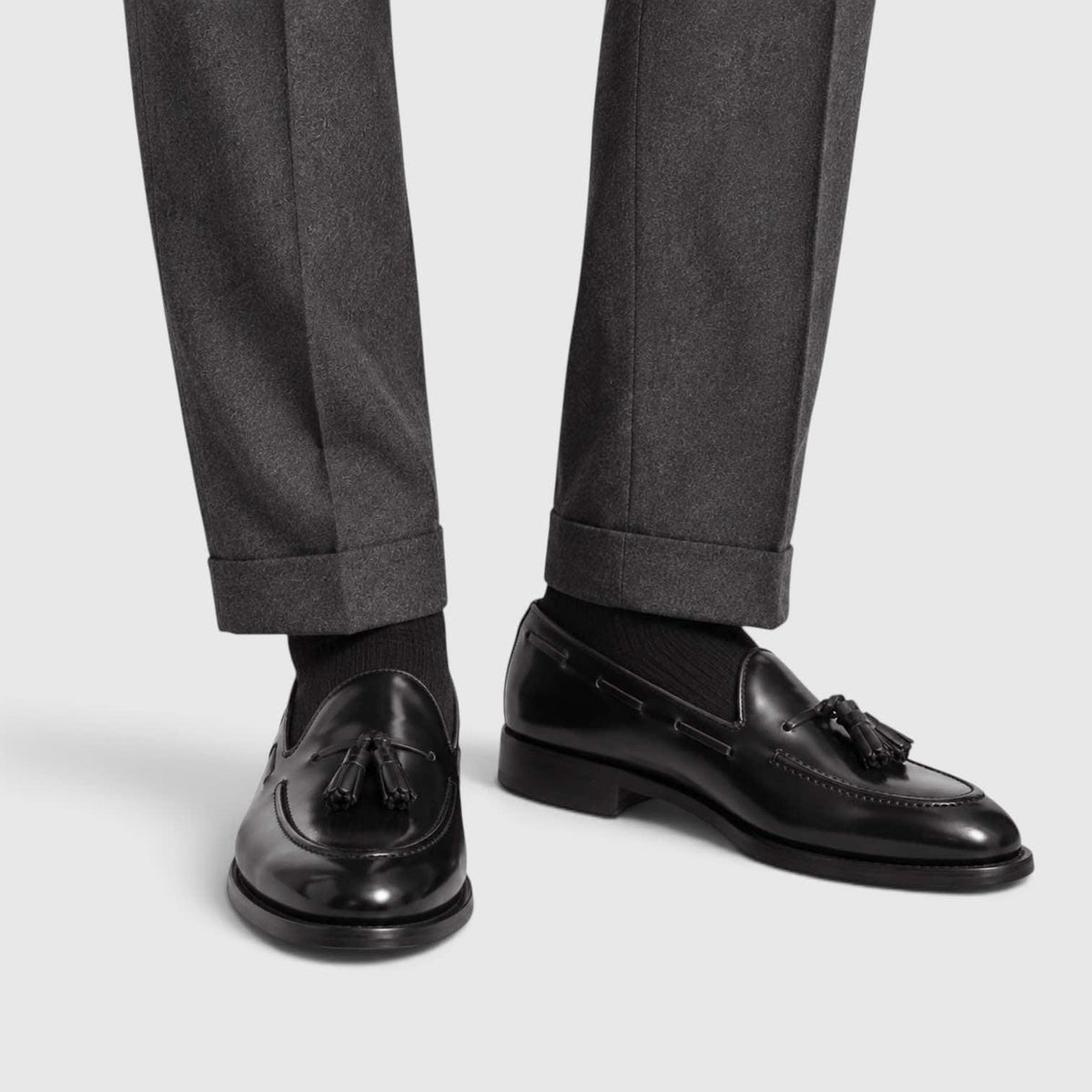 Matteo Leather Tassel Loafers_11