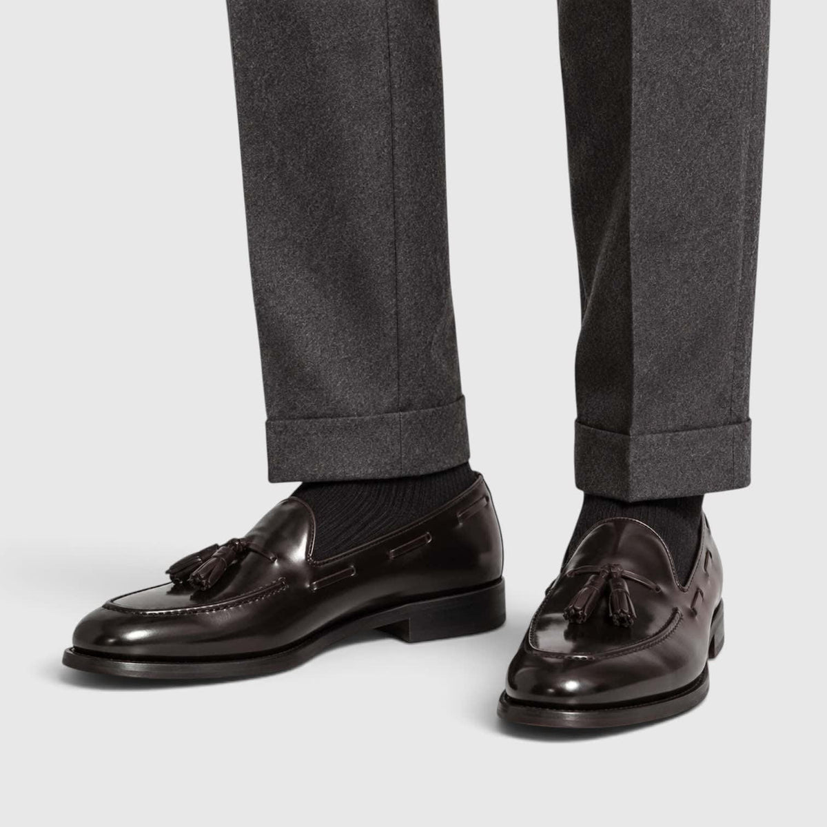 Matteo Leather Tassel Loafers_5