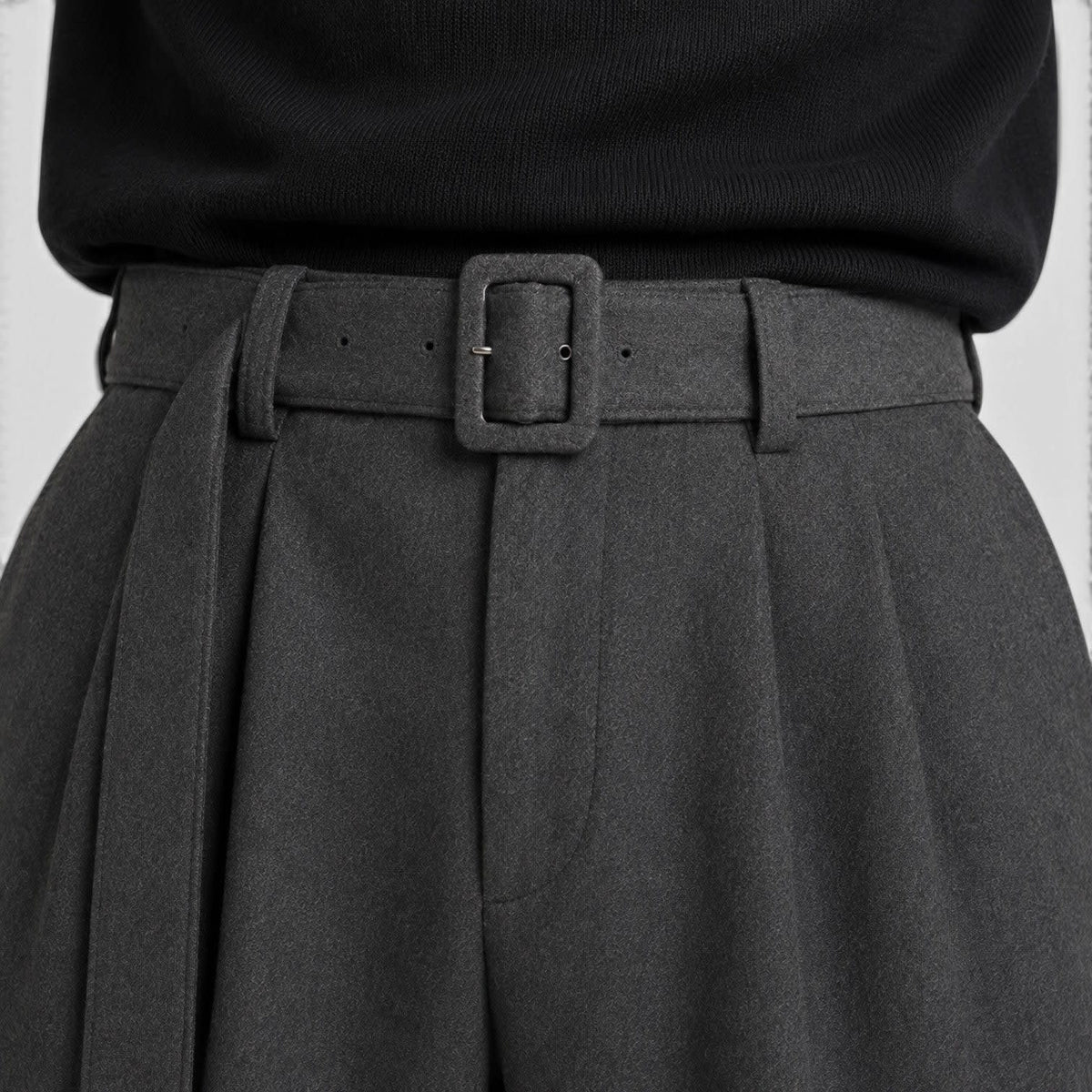 Sergio Belted Wide Leg Trousers_11