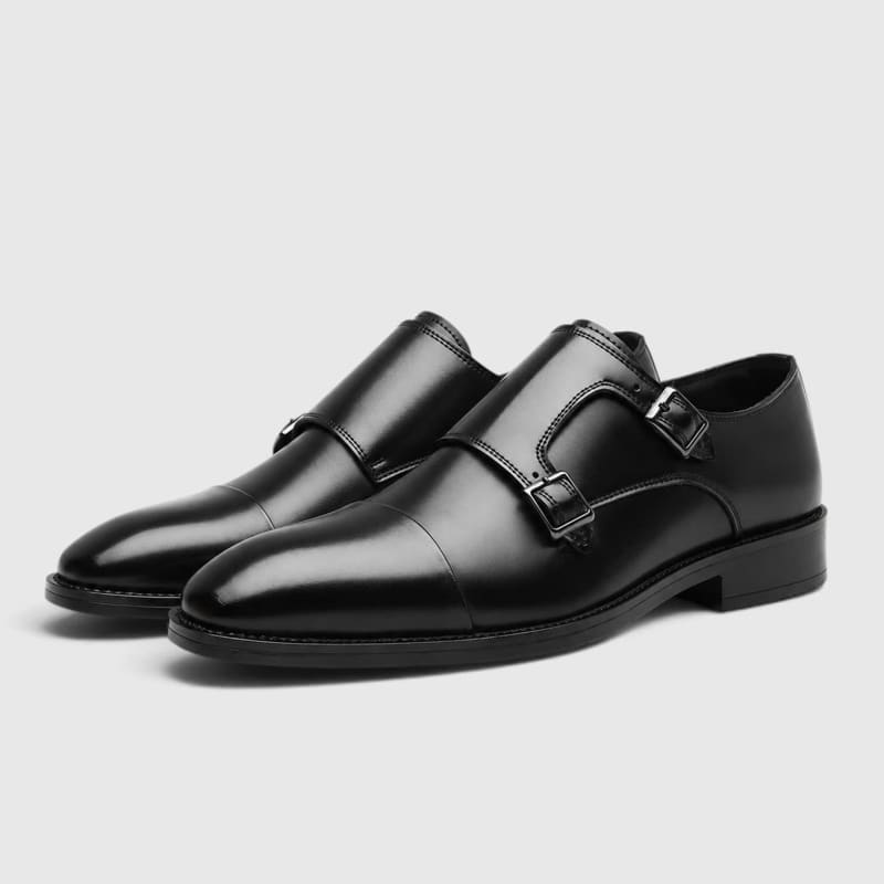 Sebastian Leather Double Monk Strap Shoes_1