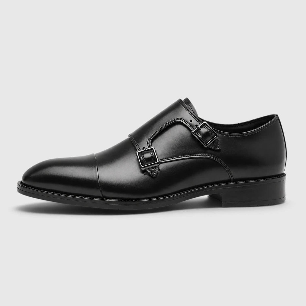 Sebastian Leather Double Monk Strap Shoes_2