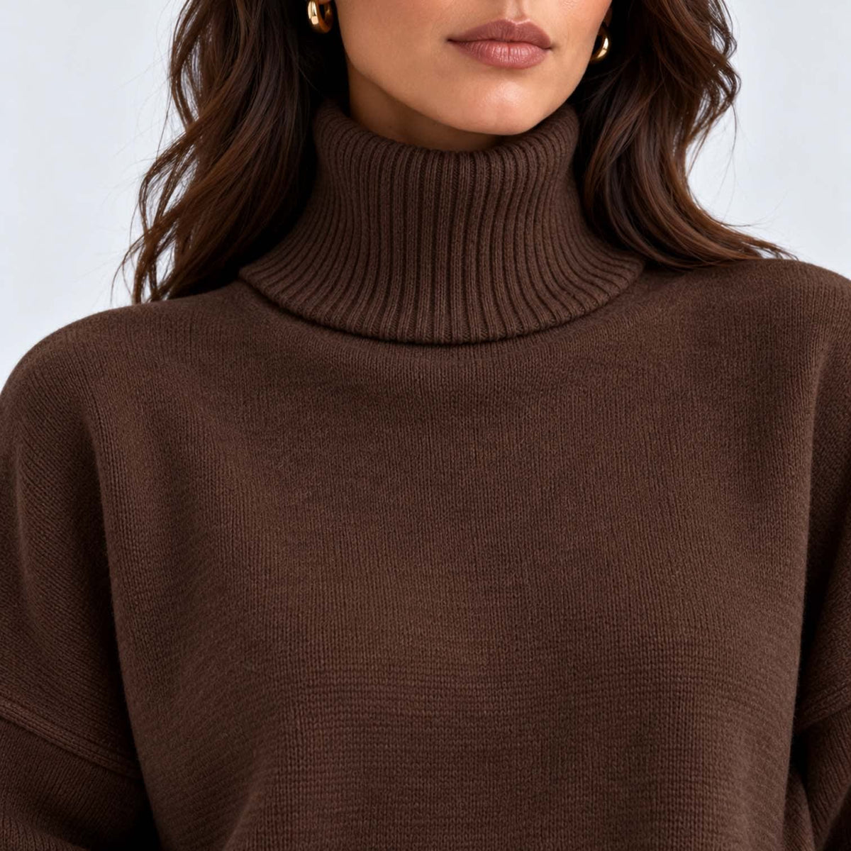 Lara Turtleneck Knit Two Piece Pants Set_12