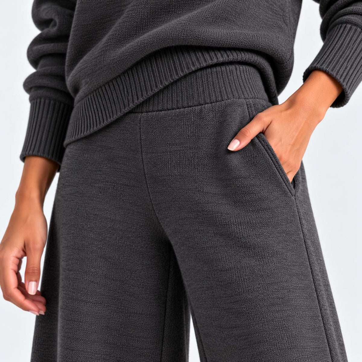 Lara Turtleneck Knit Two Piece Pants Set_23