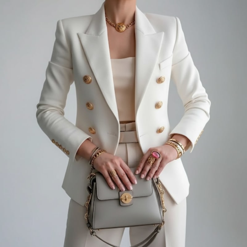 Sybil Double Breasted Tailored Blazer_1