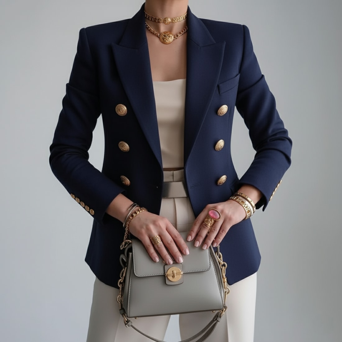 Sybil Double Breasted Tailored Blazer_2