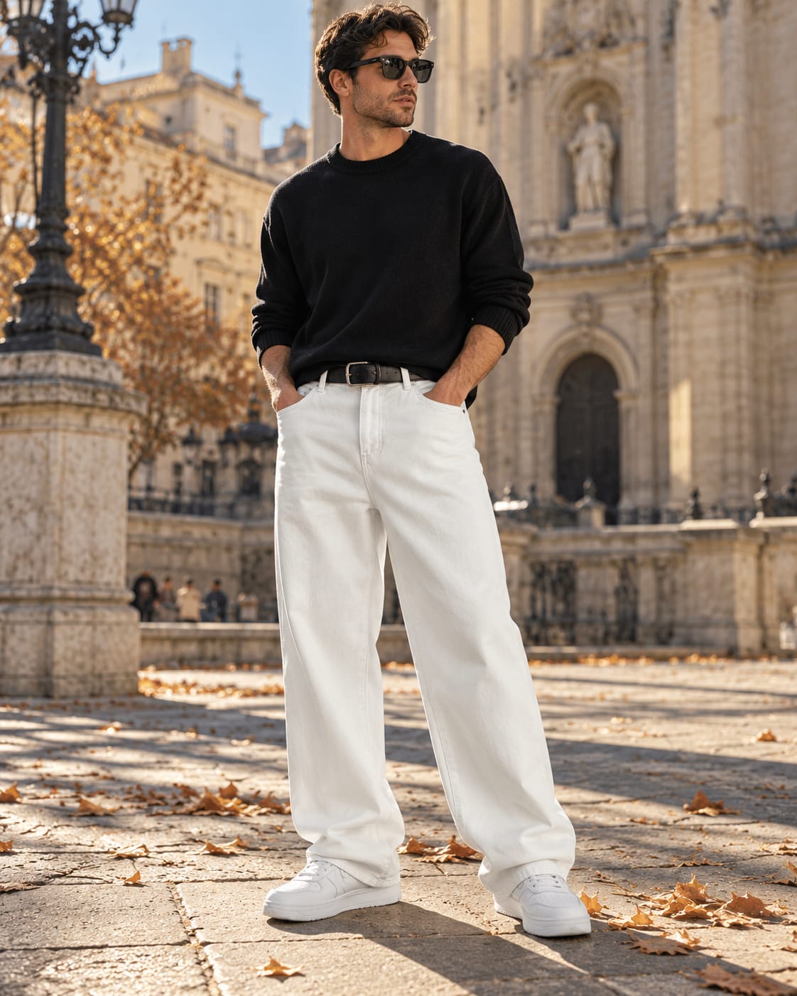 Nolan Baggy Stretch Denim Jeans_3