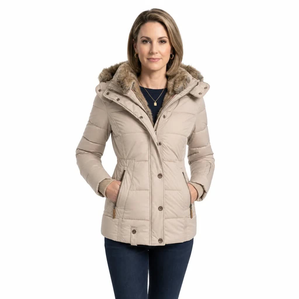 Anna Faux Fur Hooded Puffer Coat_3