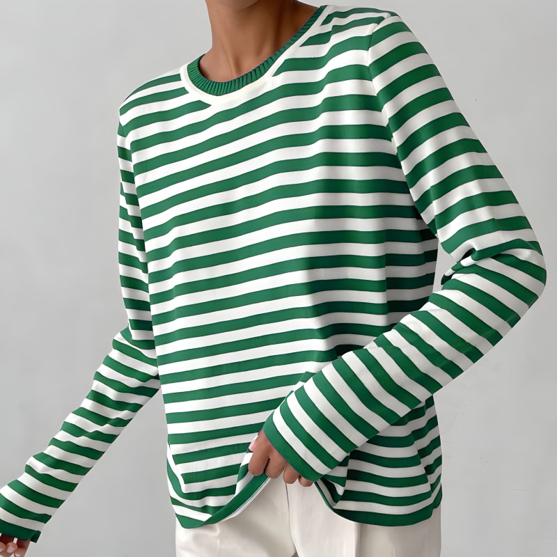 Hermine Striped Crew Neck Sweater_9