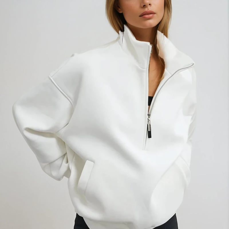 Oaklyn Oversized Half Zip Pullover_1