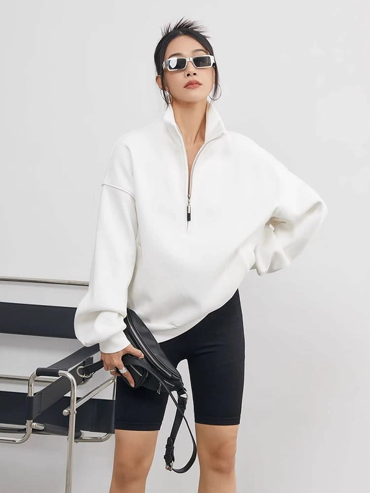 Oaklyn Oversized Half Zip Pullover_5