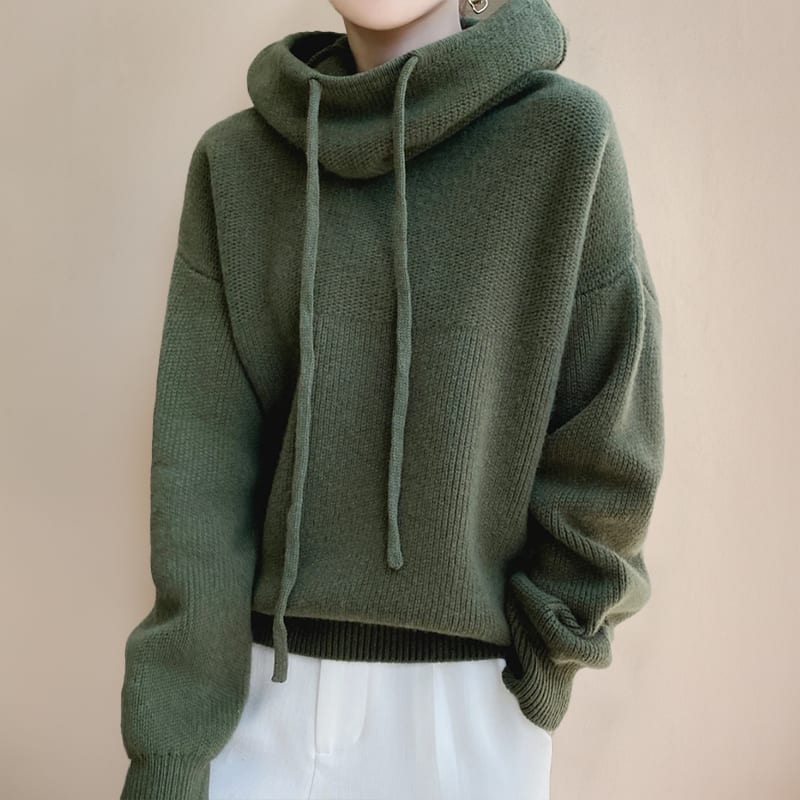 Kendall Oversized Hooded Knit Sweater_2