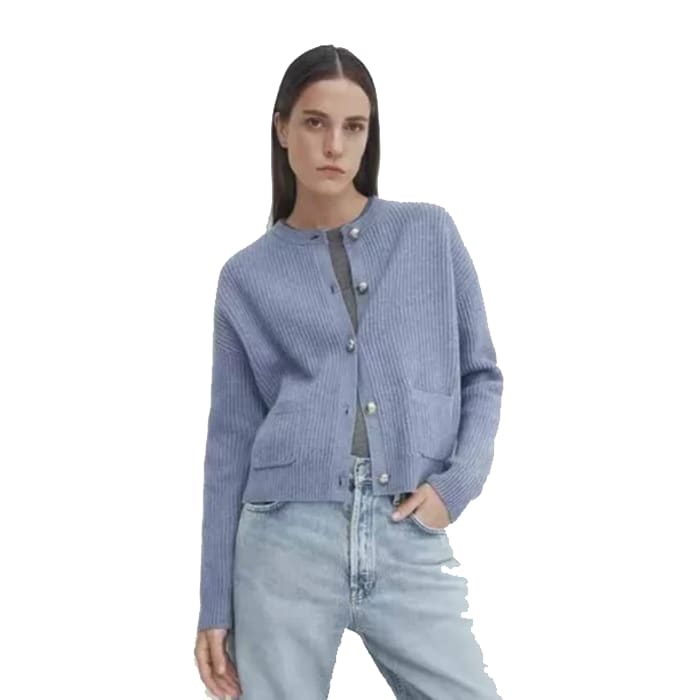 Peronne Ribbed Button Front Cardigan_2