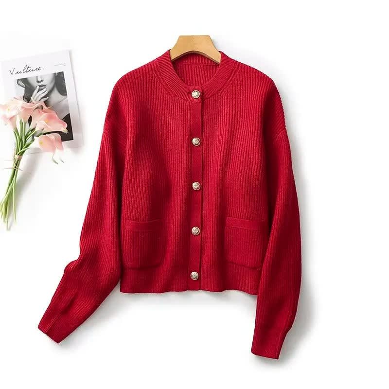 Peronne Ribbed Button Front Cardigan_5