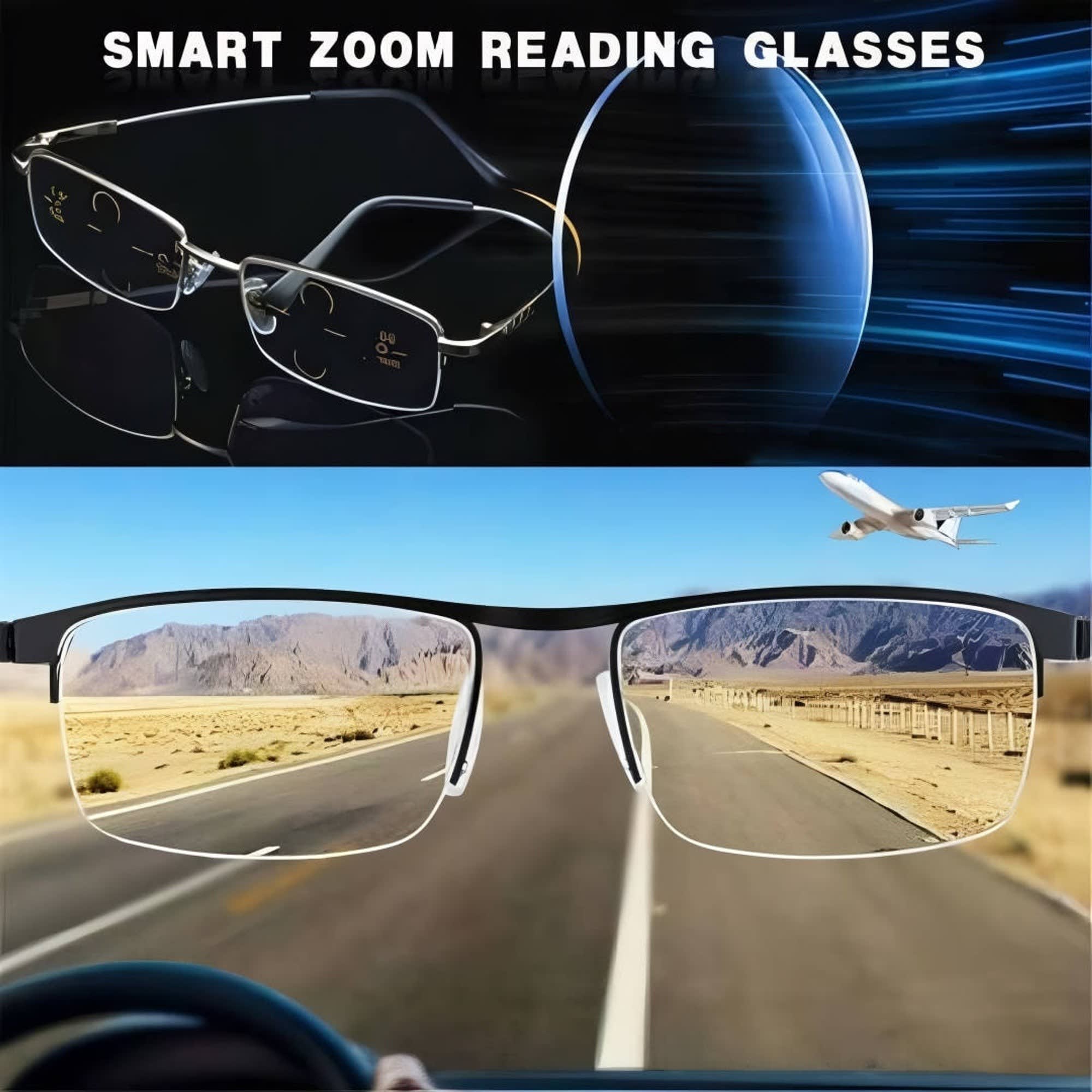 Raina Anti-Glare Half Rim Reading Glasses_4