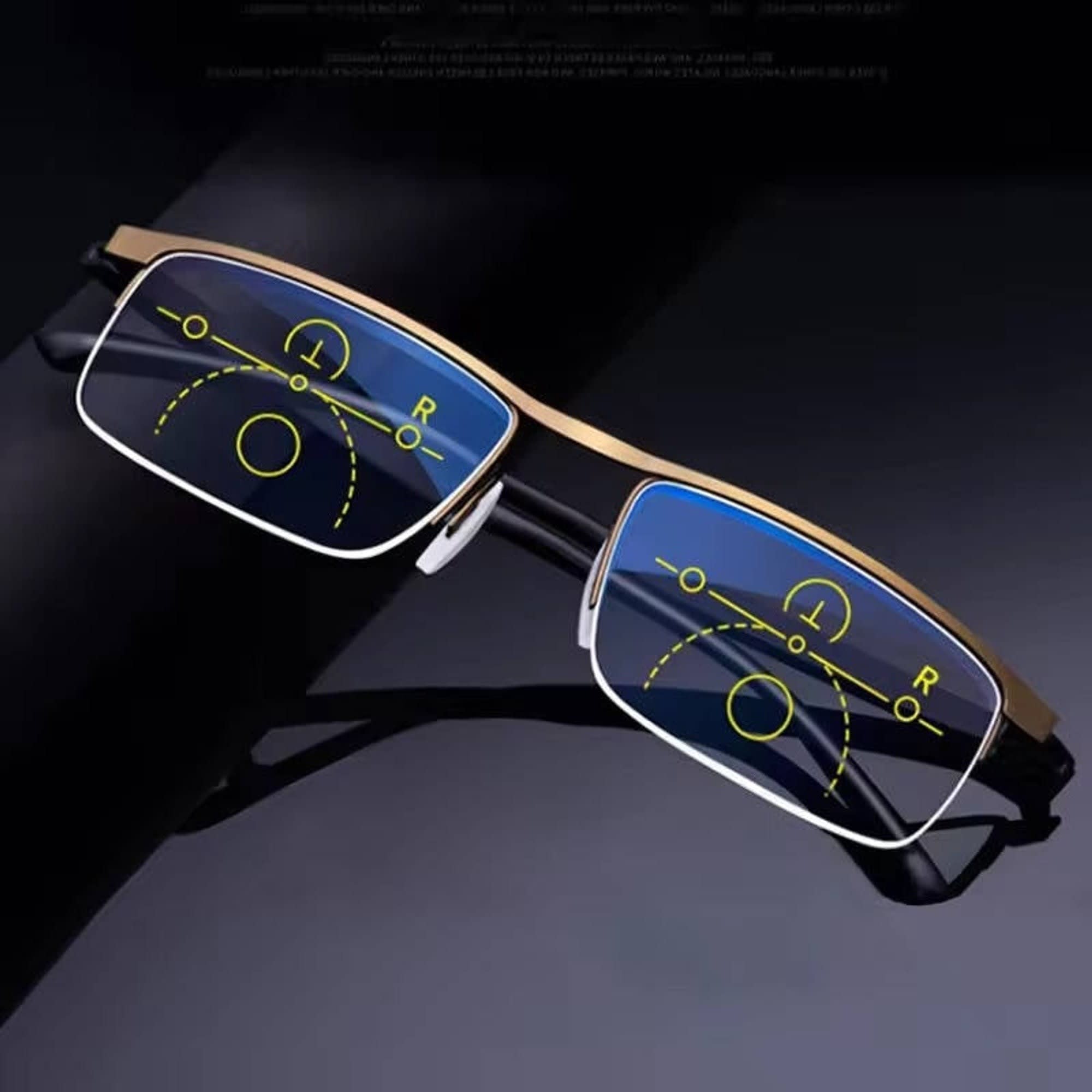Raina Anti-Glare Half Rim Reading Glasses_6
