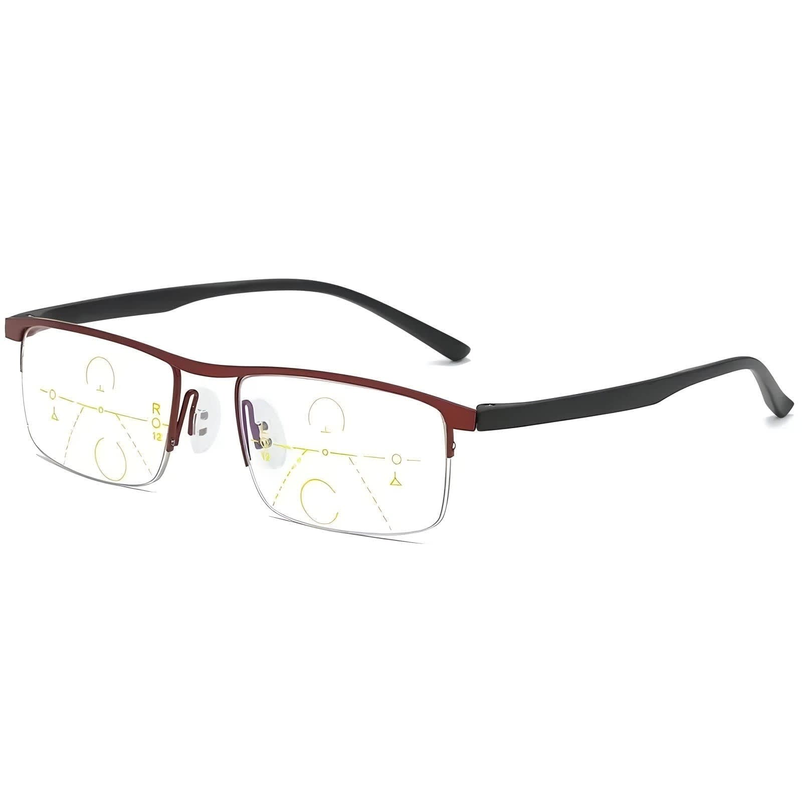 Raina Anti-Glare Half Rim Reading Glasses_7