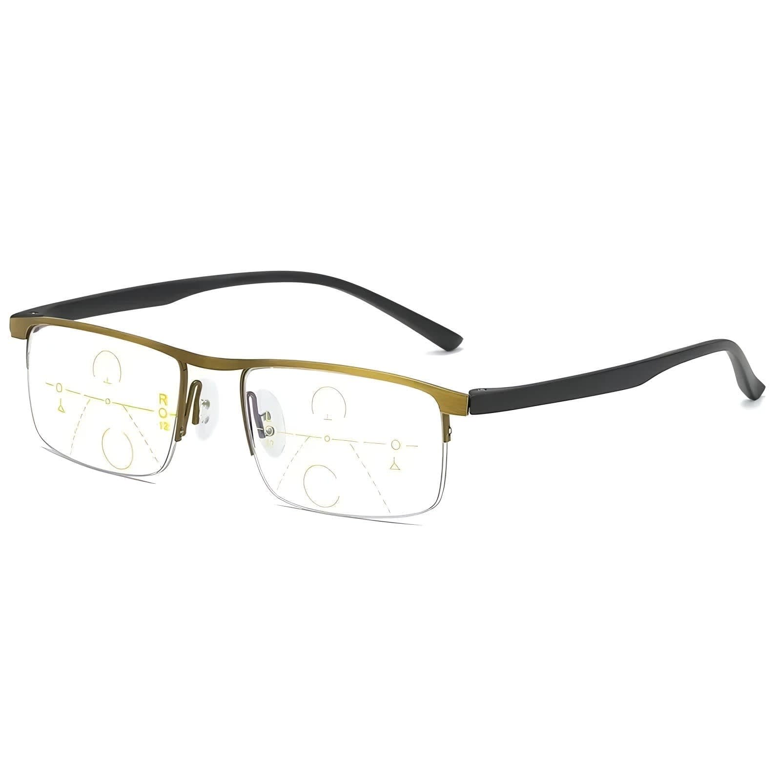 Raina Anti-Glare Half Rim Reading Glasses_8