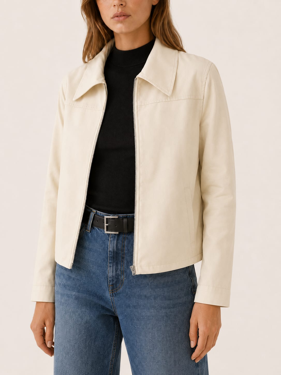 Margot Classic Zip Front Collared Jacket_4