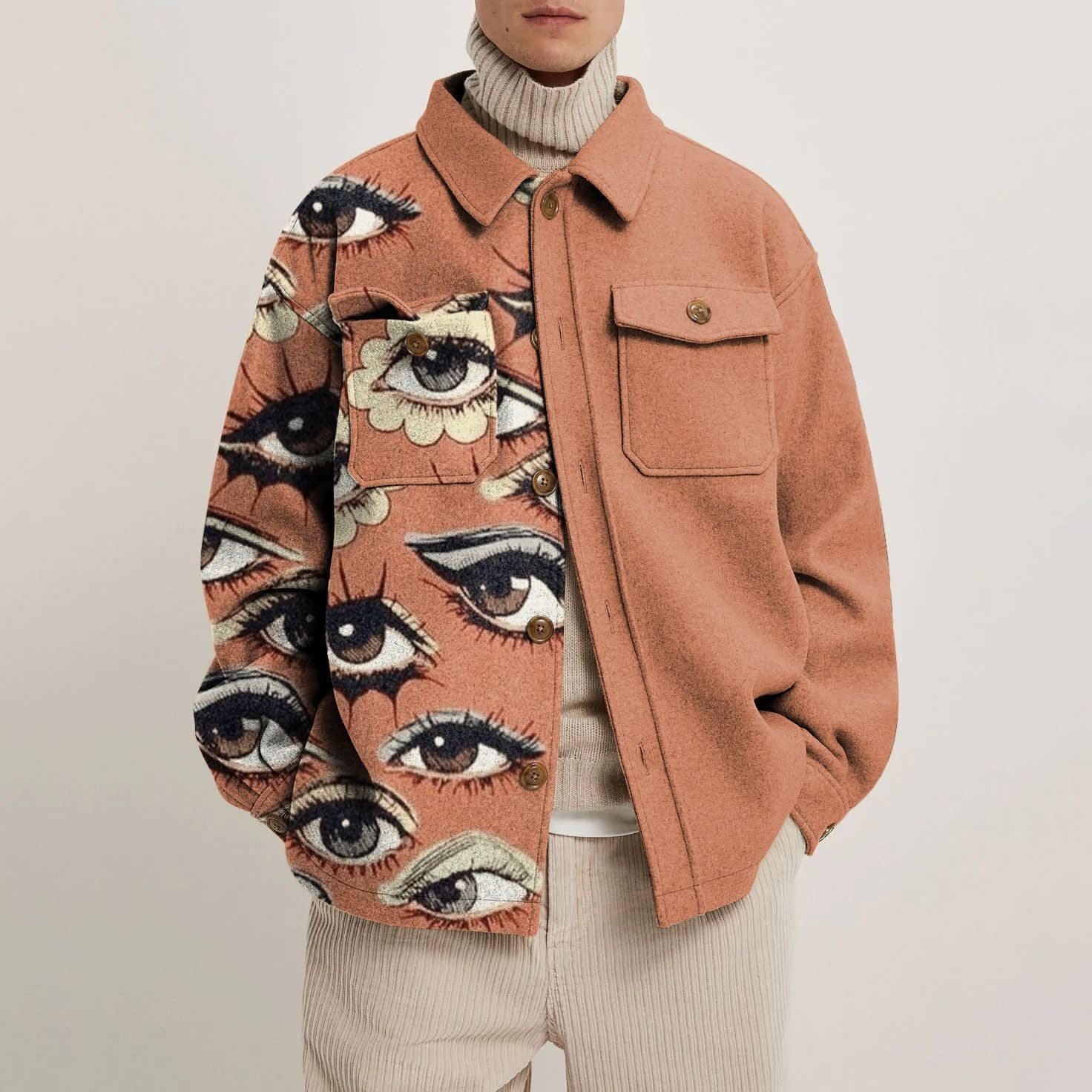 Sterling Abstract Print Shirt Jacket_3