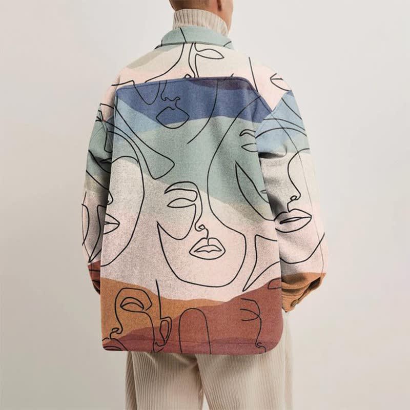 Sterling Abstract Print Shirt Jacket_4