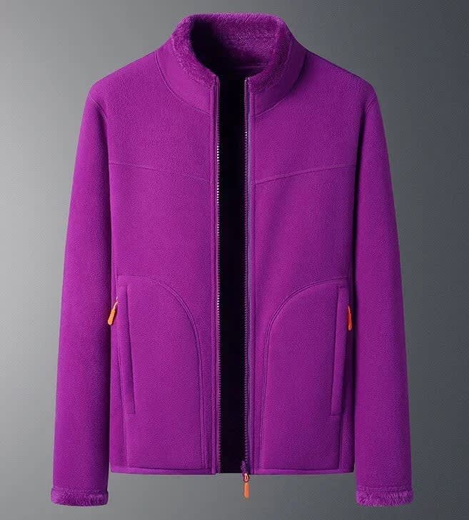 Helena Stand Collar Fleece Ski Jacket For Winter_9