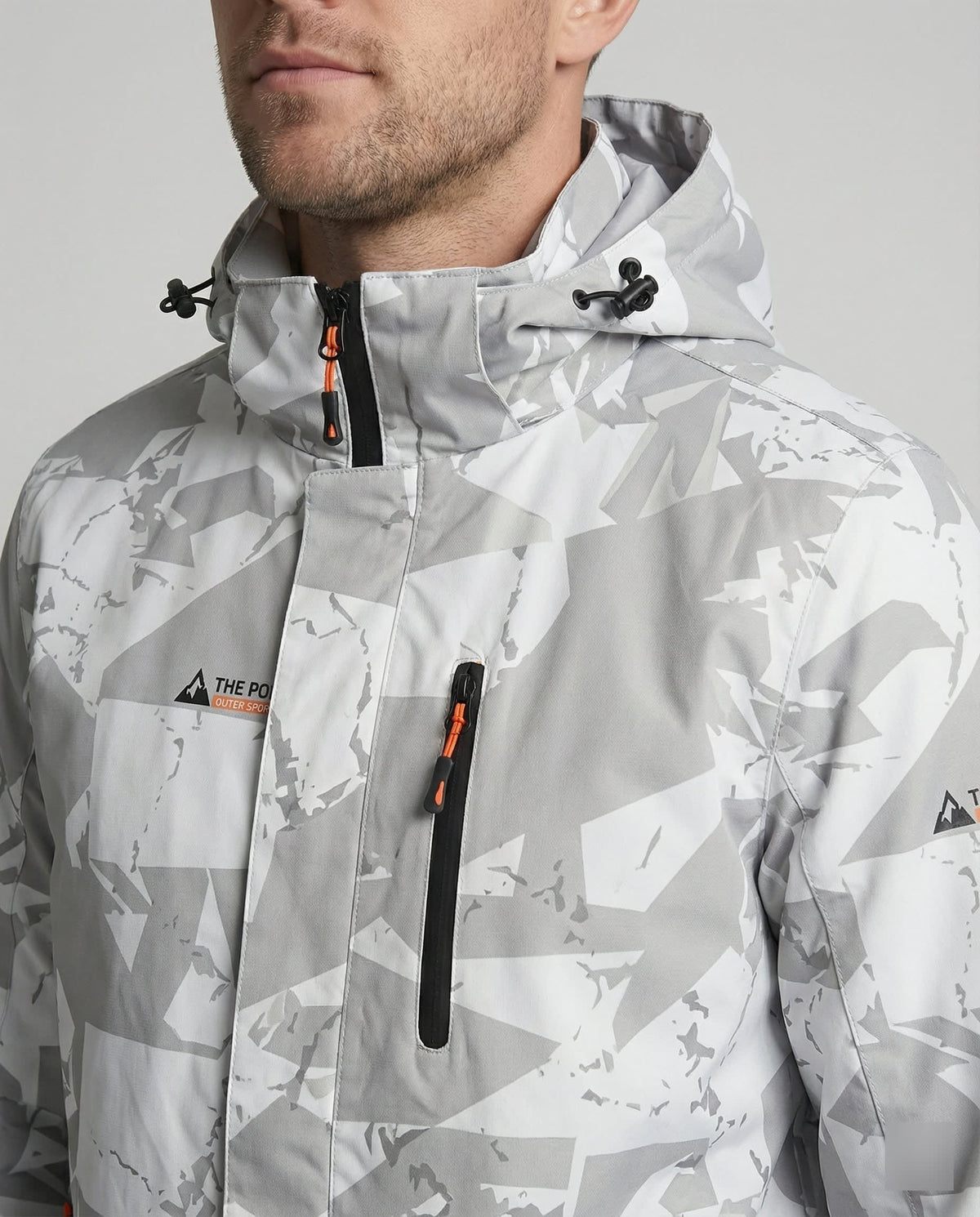 Wyatt Hooded Letter Print Ski Jacket For Winter_2
