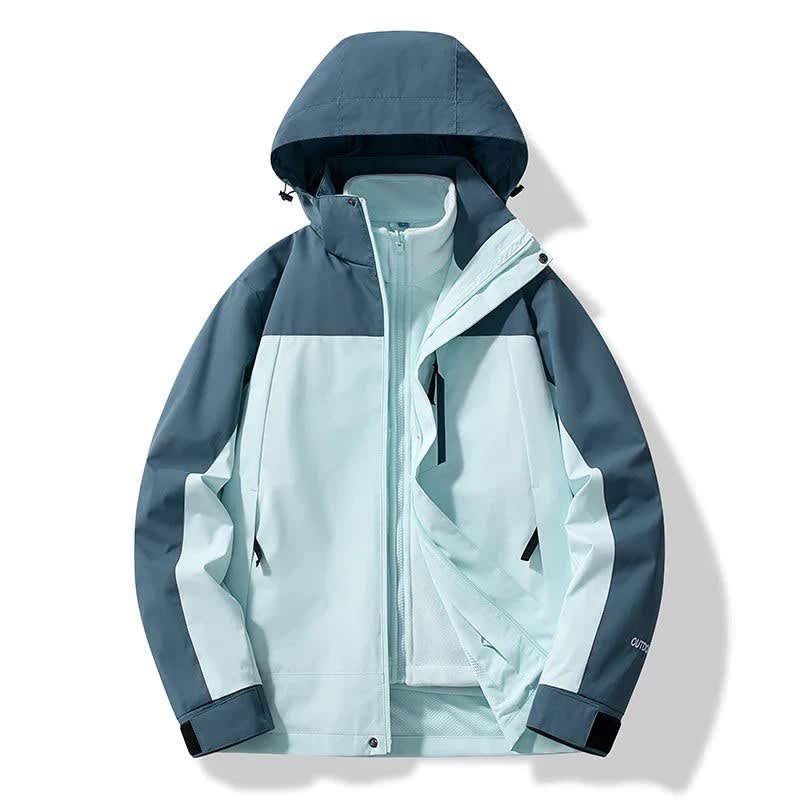 Sabrina Color Block Hooded Ski Jacket For Winter_1