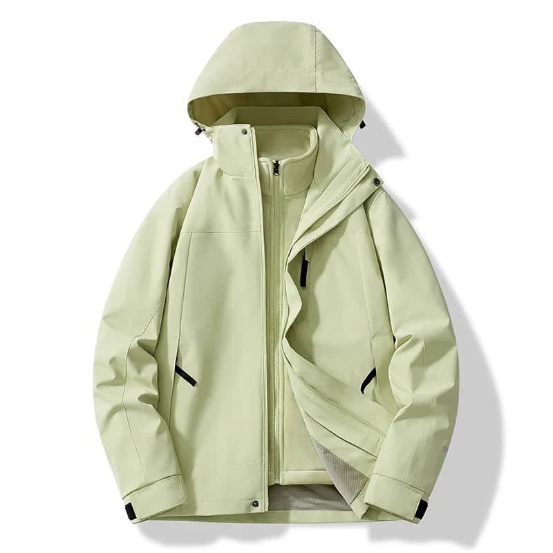 Sabrina Color Block Hooded Ski Jacket For Winter_6