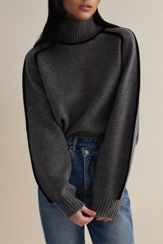 Tenley Contrast Piped Turtleneck Sweater_5