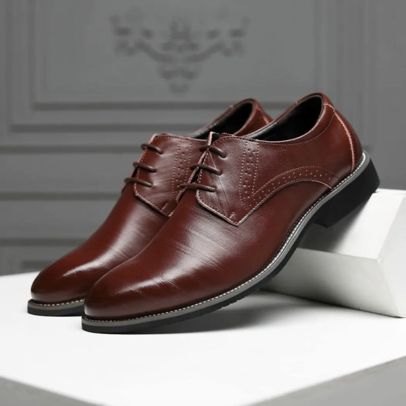 Gene Cushioned Brogue Dress Shoes_1