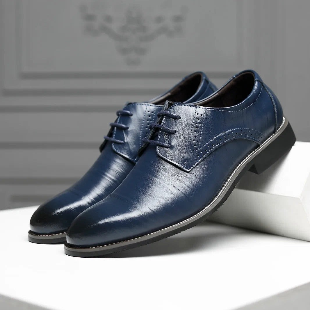 Gene Cushioned Brogue Dress Shoes_3