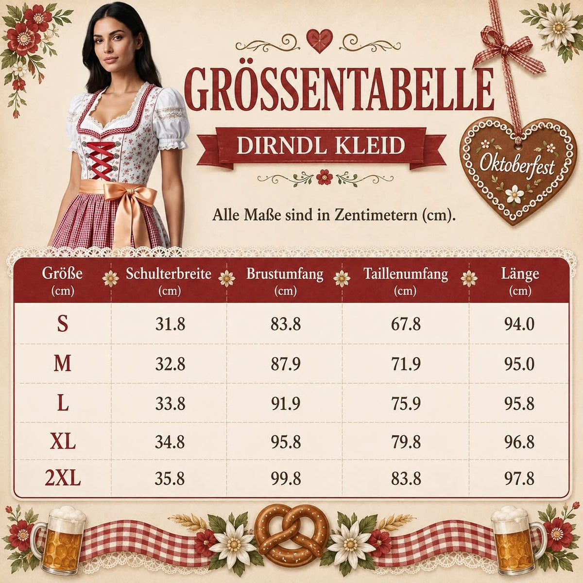 Snezana Floral Gingham Dirndl Dress_6