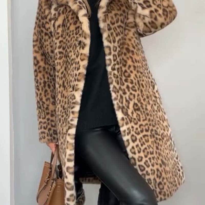 Marnie Leopard Print Faux Fur Coat_1