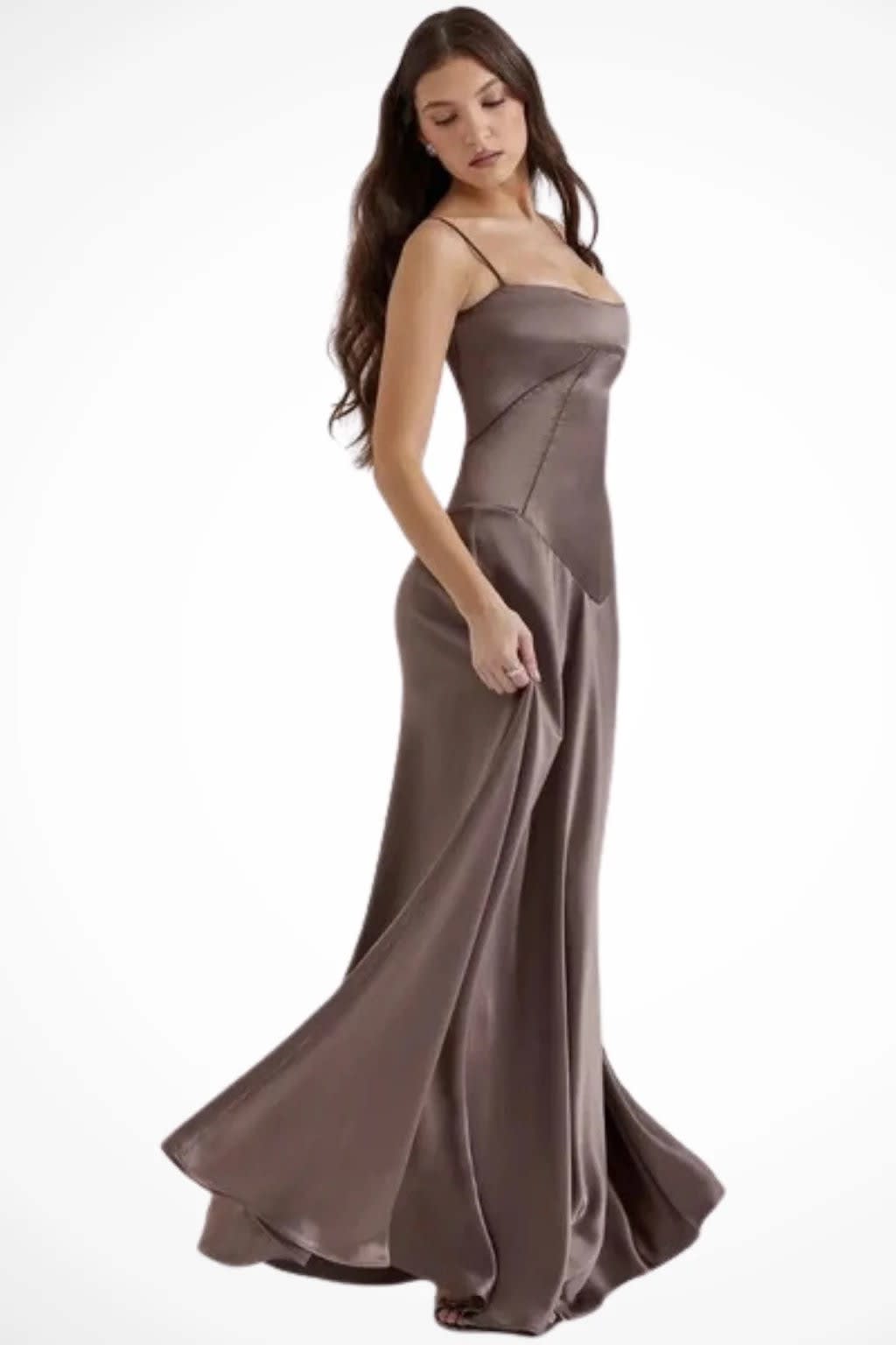 Larissa Square Neck Lace-Up Back Wedding Guest Maxi Dress_39
