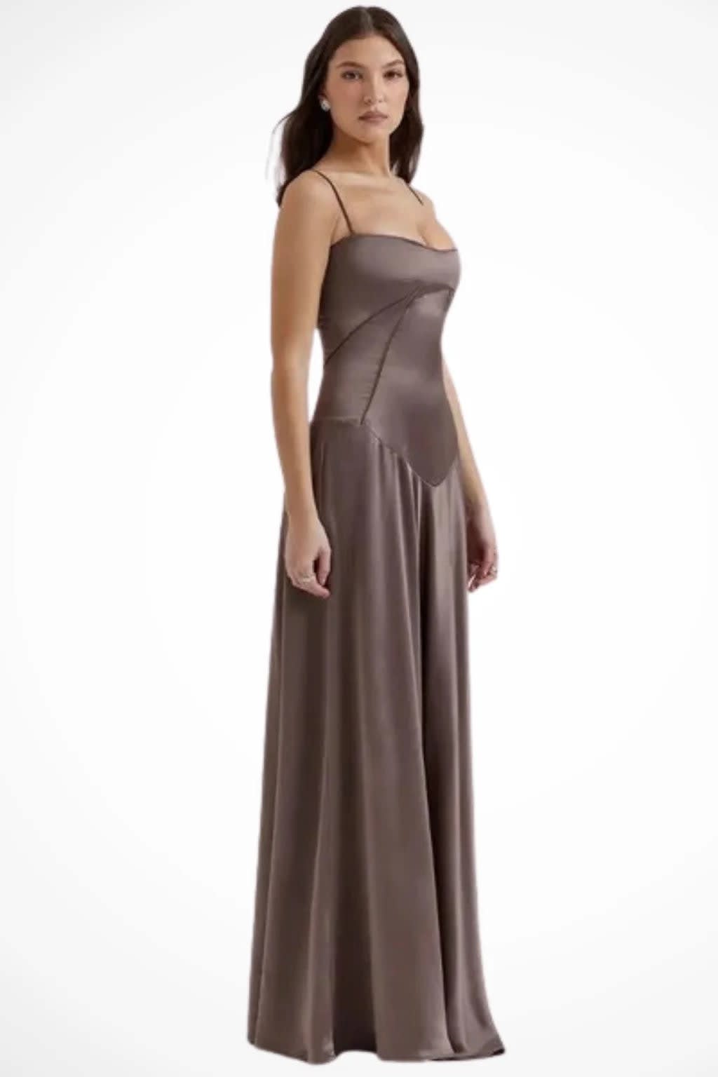 Larissa Square Neck Lace-Up Back Wedding Guest Maxi Dress_41