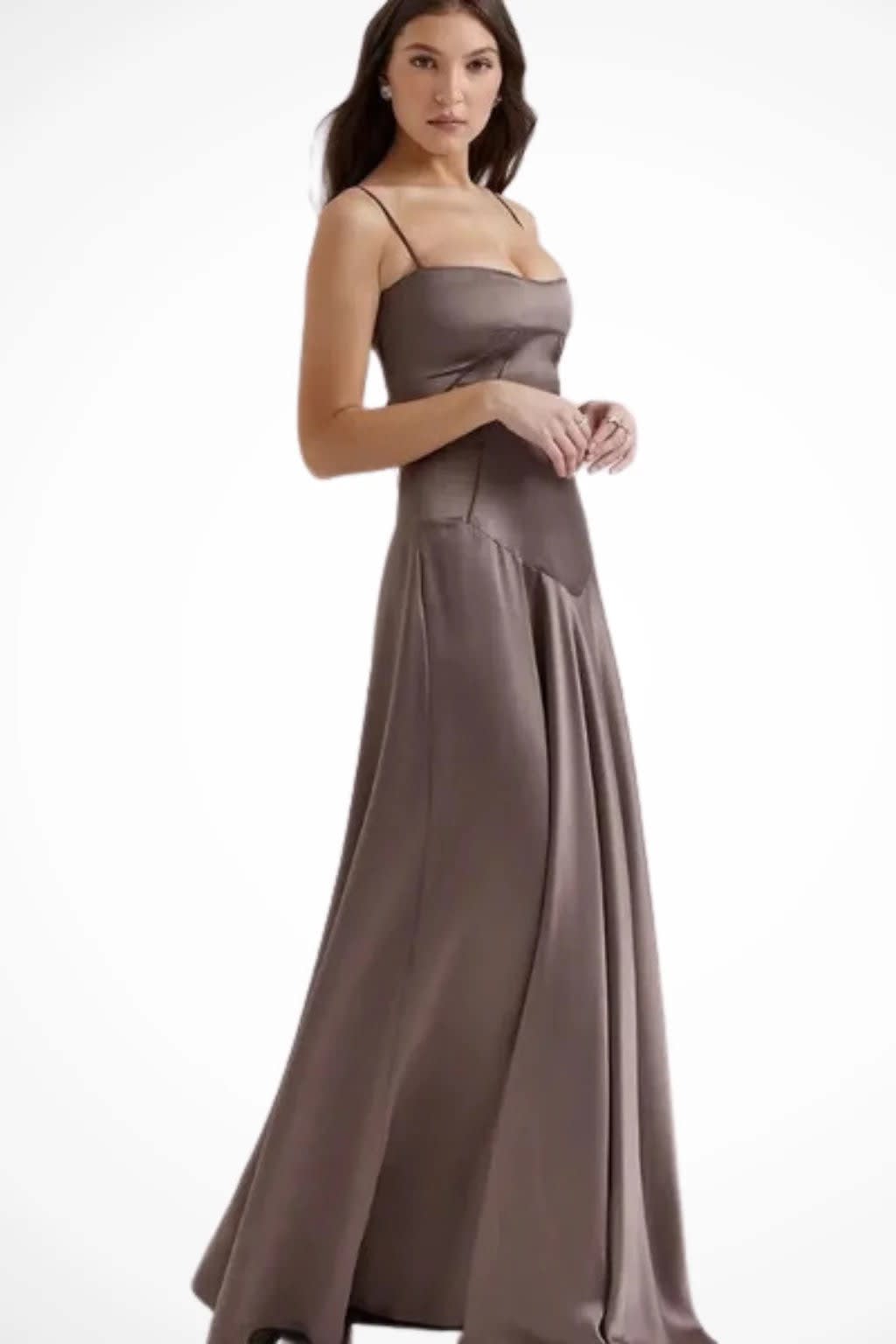 Larissa Square Neck Lace-Up Back Wedding Guest Maxi Dress_43
