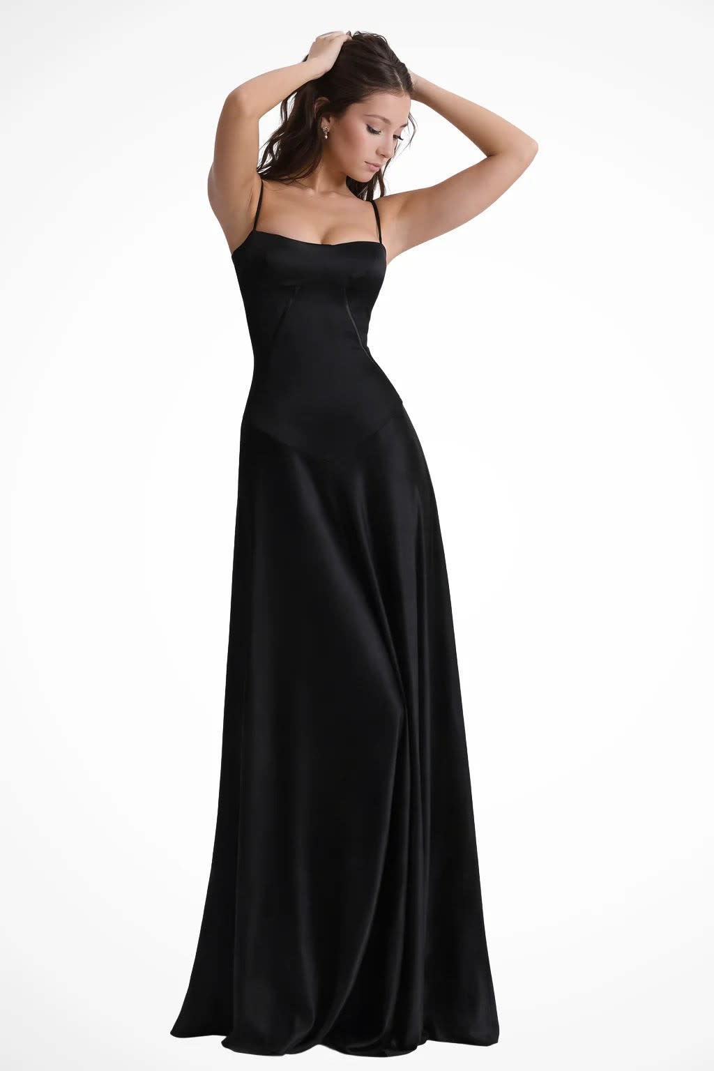 Larissa Square Neck Lace-Up Back Wedding Guest Maxi Dress_49