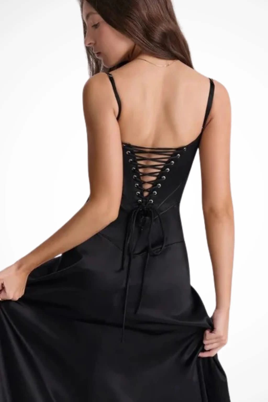 Larissa Square Neck Lace-Up Back Wedding Guest Maxi Dress_55