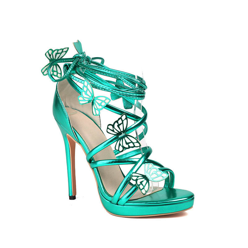 Lorenza Butterfly Lace Up Platform Heels_14