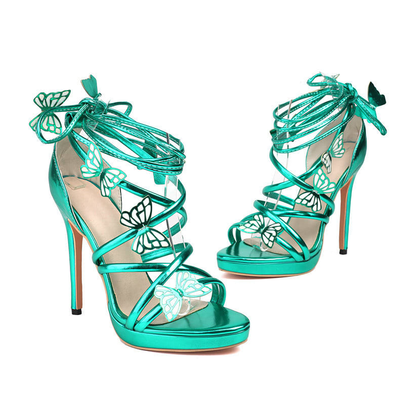 Lorenza Butterfly Lace Up Platform Heels_15