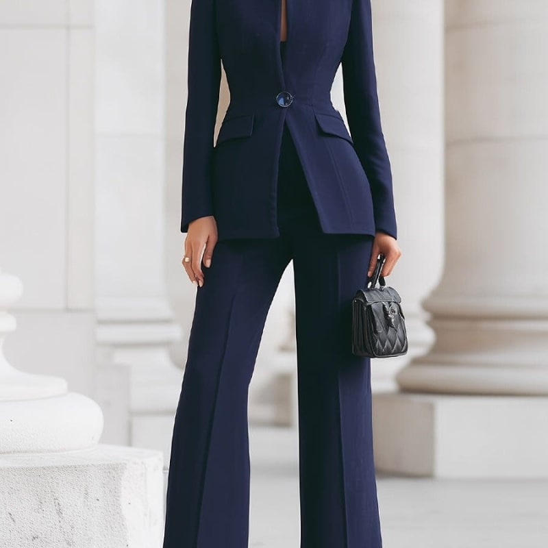 Eliza Fitted Blazer Pant Suit_1