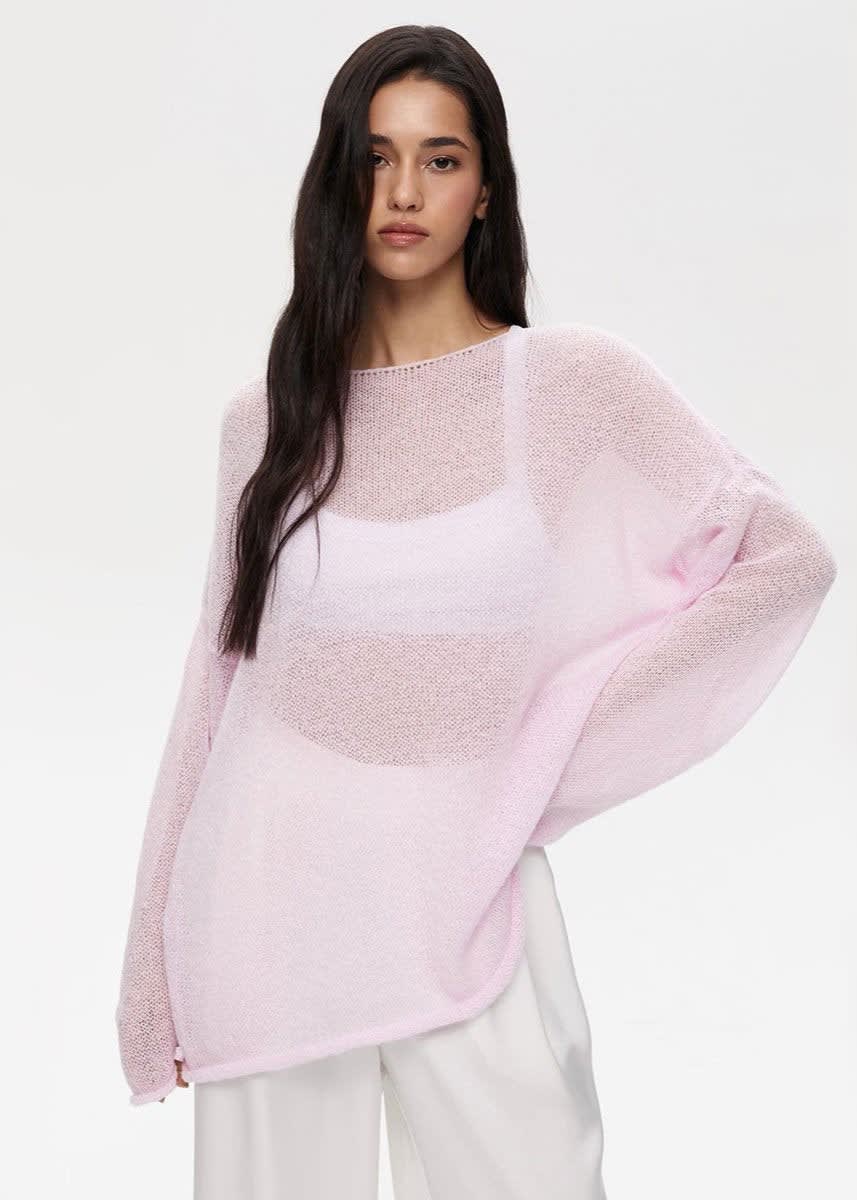 Palmer Sheer Oversized Knit Sweater_4