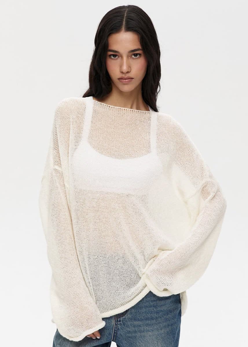 Palmer Sheer Oversized Knit Sweater_7