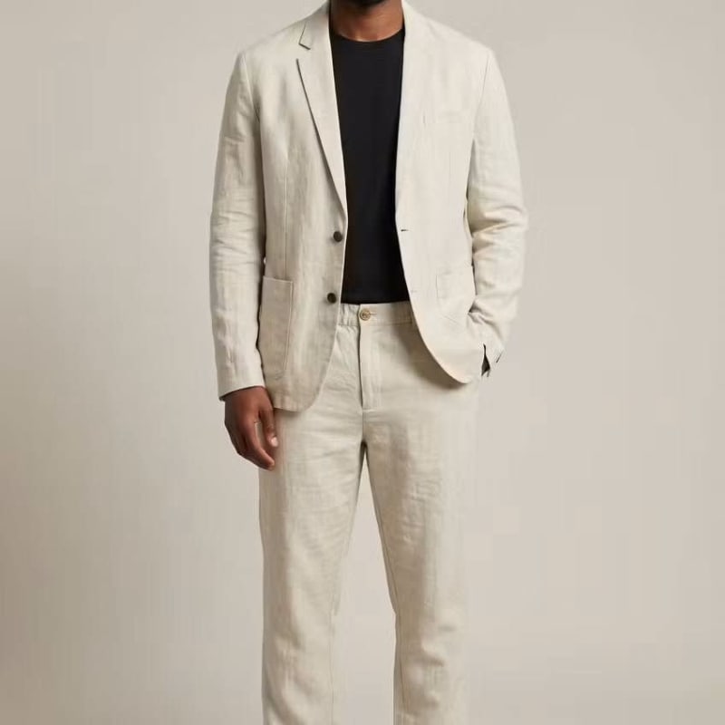 Clifford Linen Relaxed Fit Suit Set_1