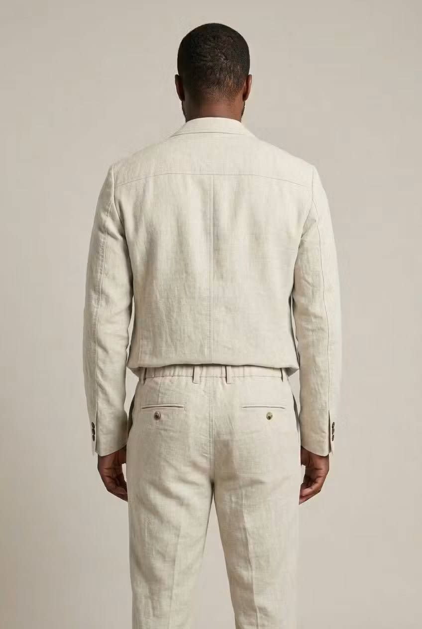Clifford Linen Relaxed Fit Suit Set_4