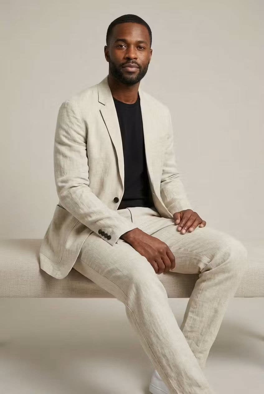 Clifford Linen Relaxed Fit Suit Set_7