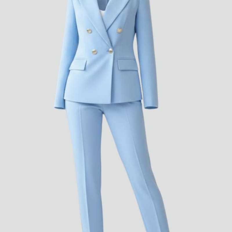 Leonarda Double Breasted Tailored Pant Suit_1