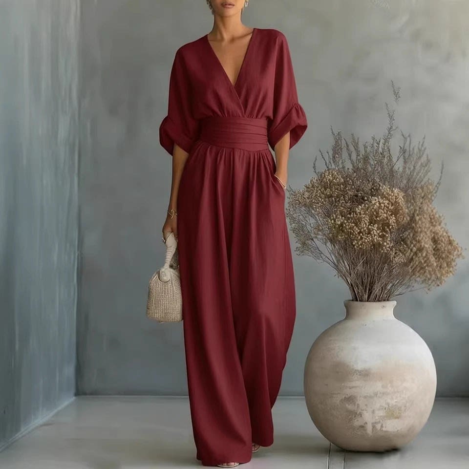 Silvana Linen Wide Leg Jumpsuit_6